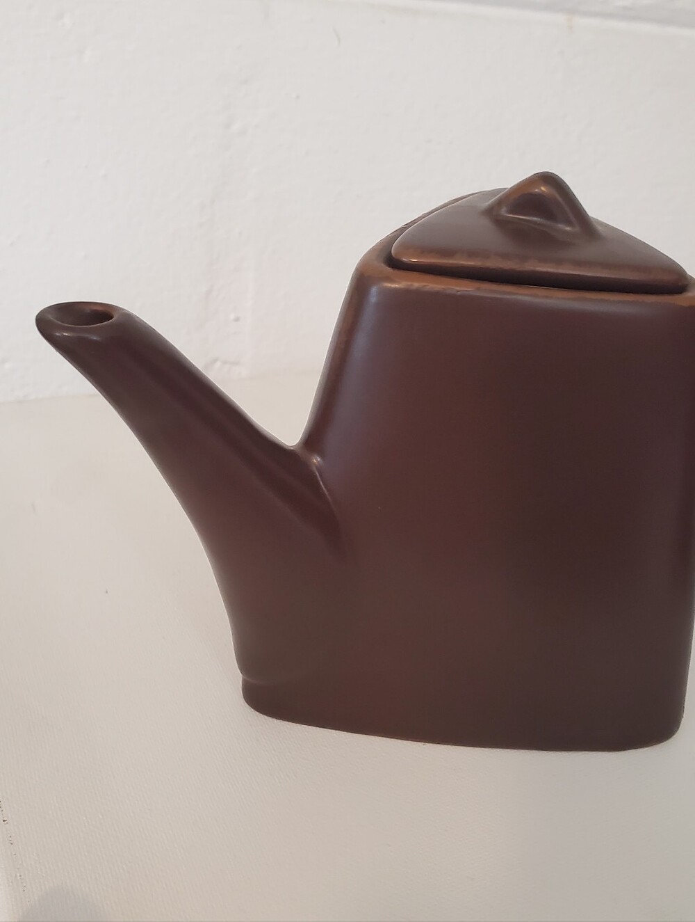 Brown Ceramic Triangle Teapot Modern Design With Lid‎ - Picture 16 of 16